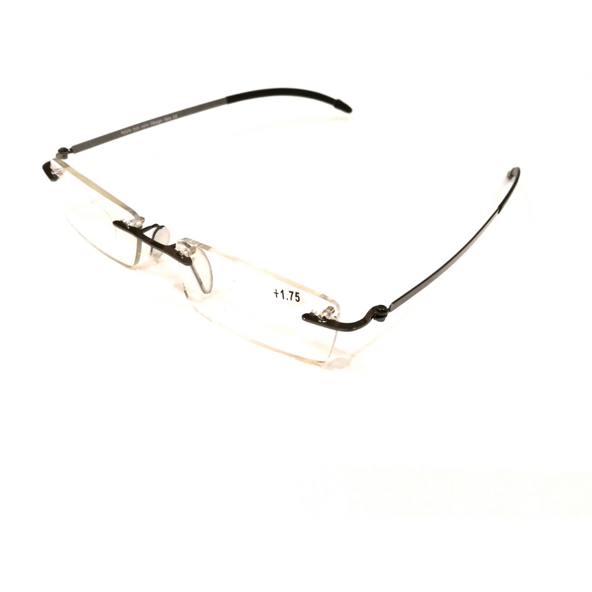 Premium Grey Rimless Reading Glasses