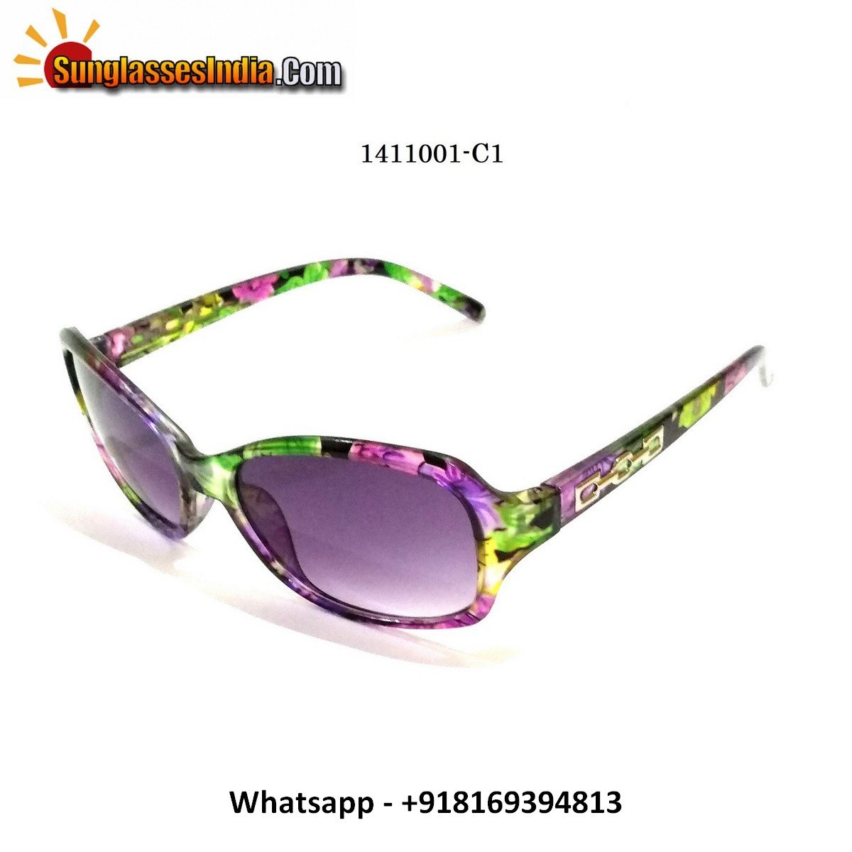 Floral Print Ladies Sunglasses for Women Model 1141001C1 - Image 4