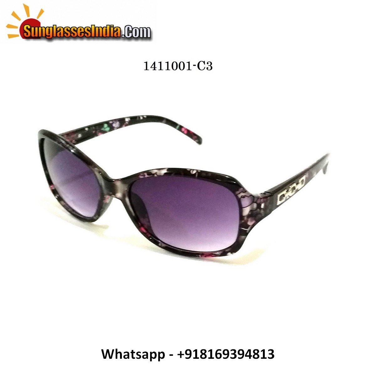 Floral Print Ladies Sunglasses for Women Model 1141001C3