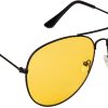 Night Driving UV Protected Aviation Sunglasses for Men and Women