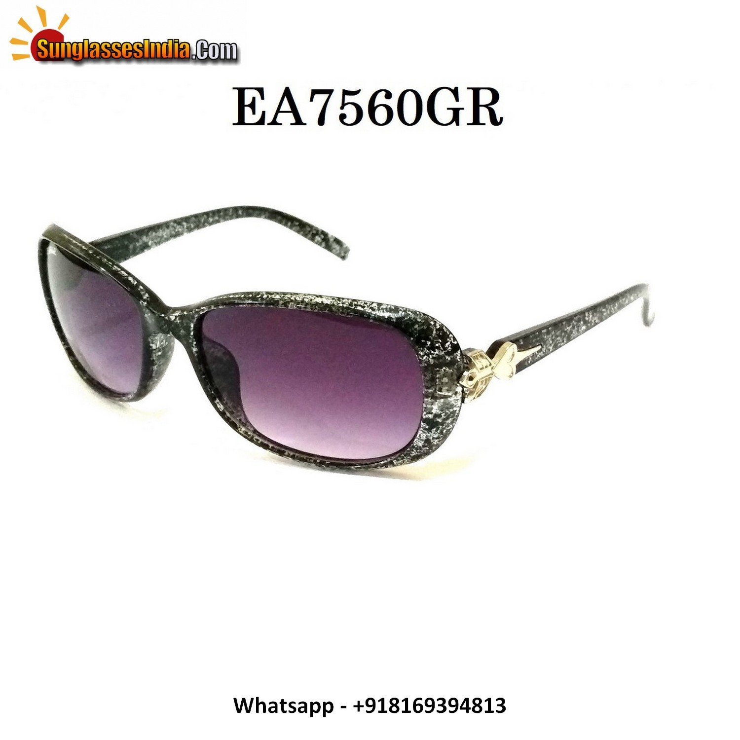 Grey Sunglasses for Women EA7560GR
