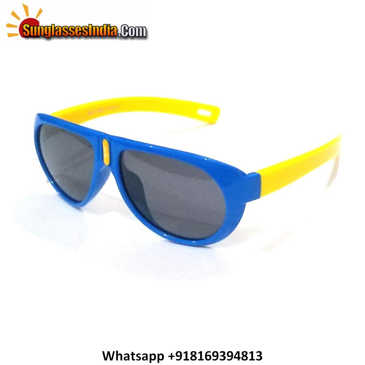 Unbreakable Kids Polarized Sunglasses Light Weight TR Material S824BlueYlw
