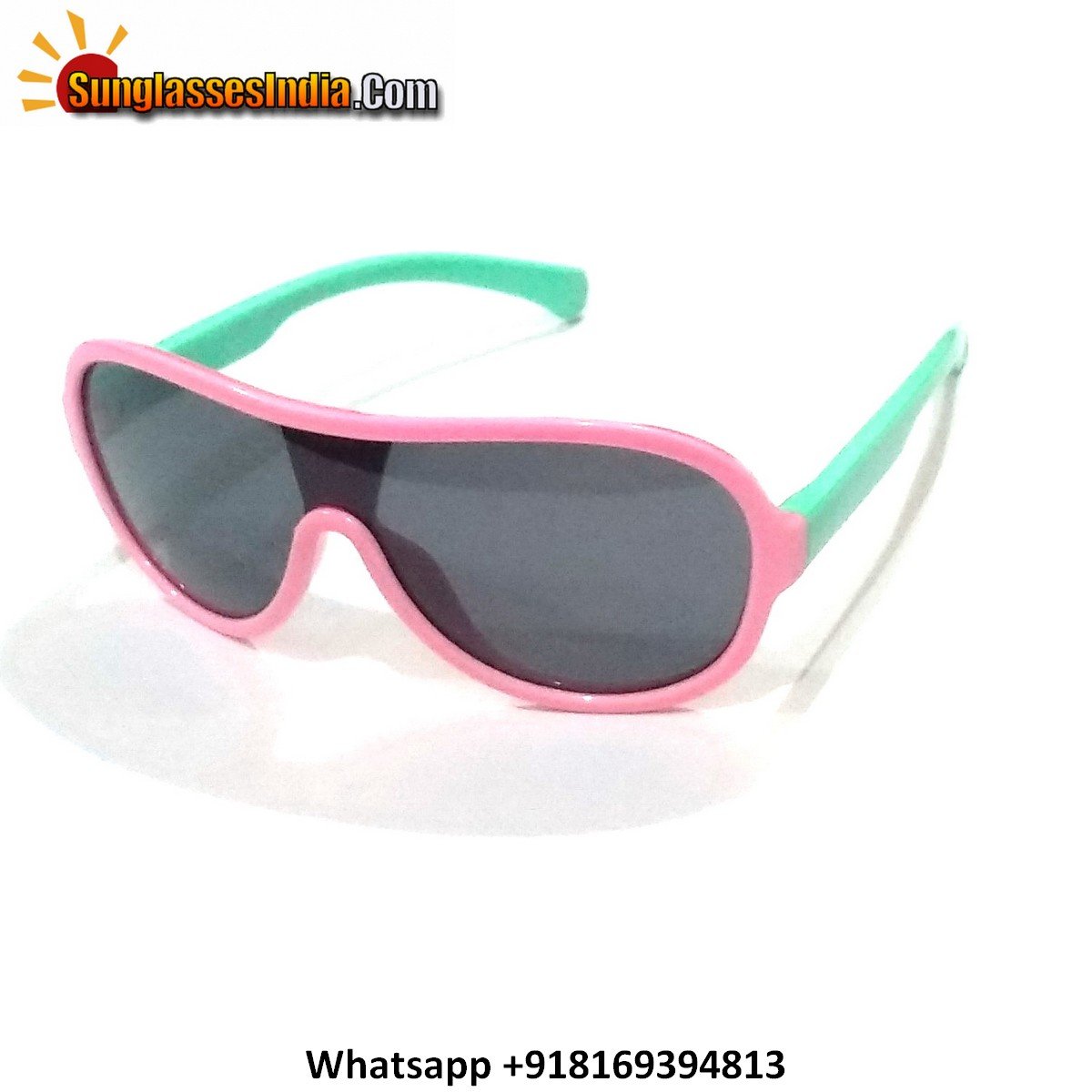 Unbreakable Kids Polarized Sunglasses Light Weight TR Material S895PinkGreen